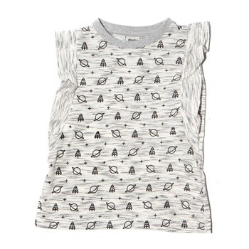 Blusa infantil algodão menina Kalara Pistol Star