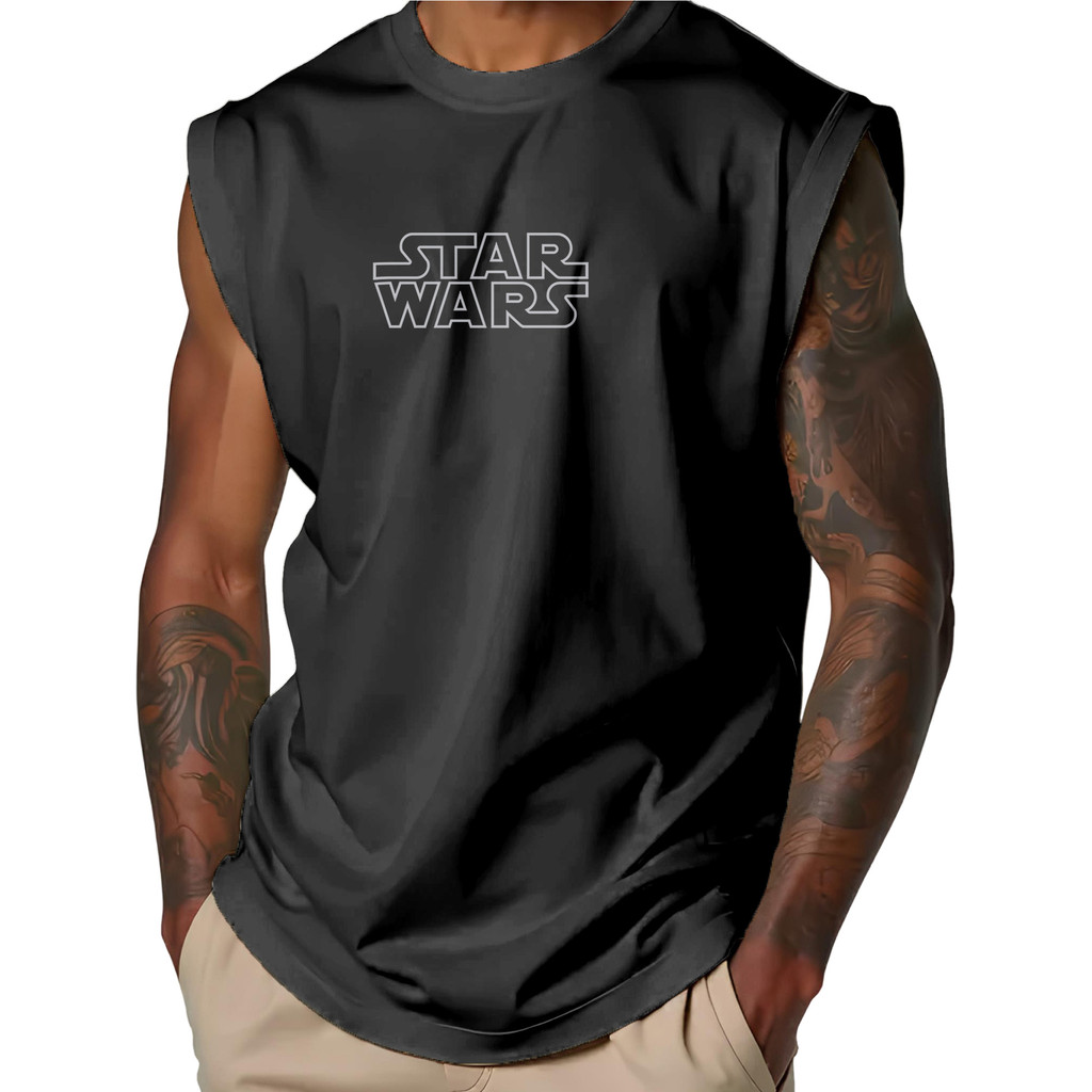 Camiseta Cavada Oversized Star Wars Academia Camisa Regata Over StreetWear Algodão