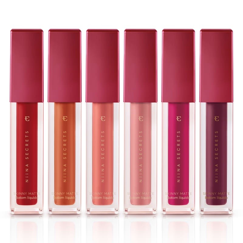 Batom Líquido Niina Secrets Skinny Matte Eudora 5ml VARIAS CORES em Oferta na Shopee