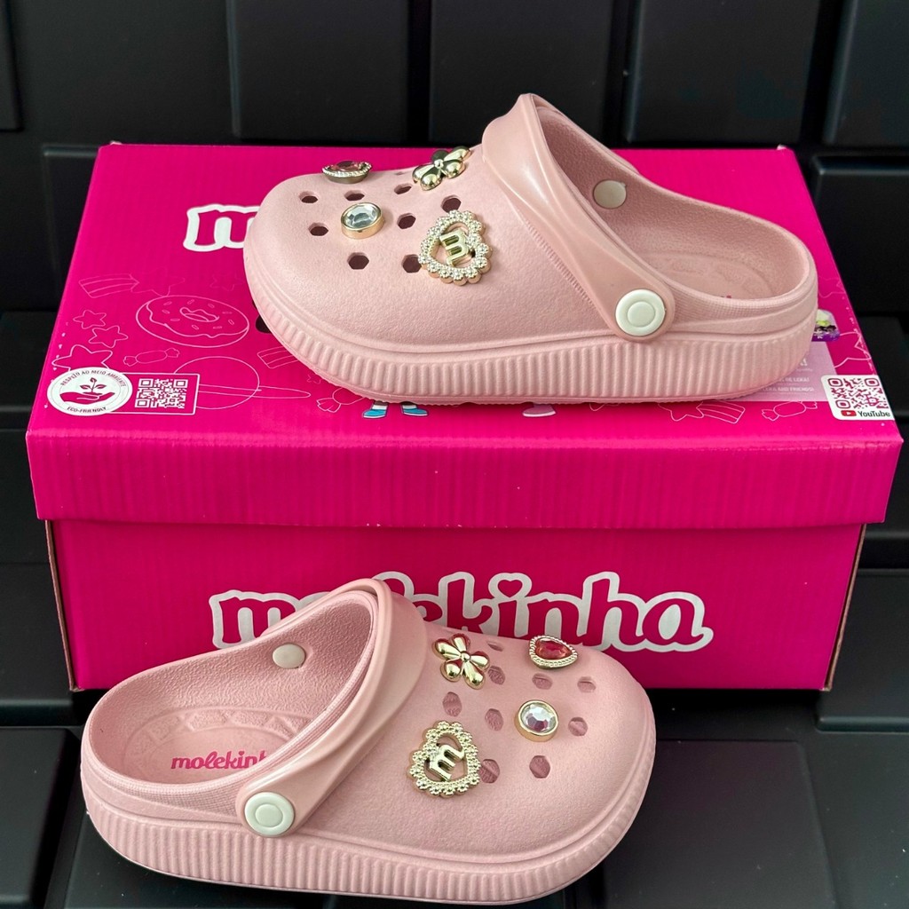 Sandalia Clog Babuche Molekinha Original Sapato