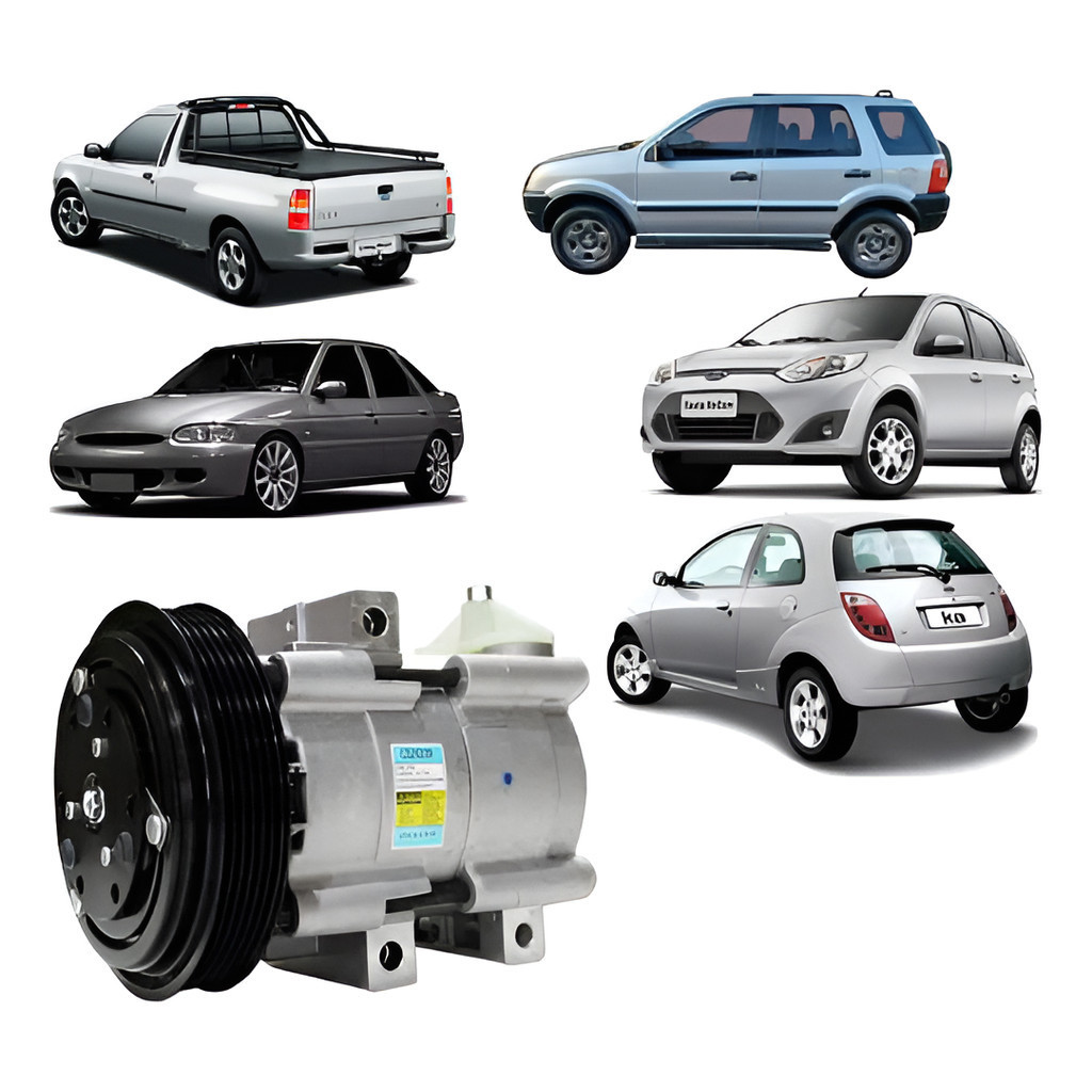Compressor Ar Escort 1.6 Zetec 00 Até 02 Original Delphi NF NF NV nv