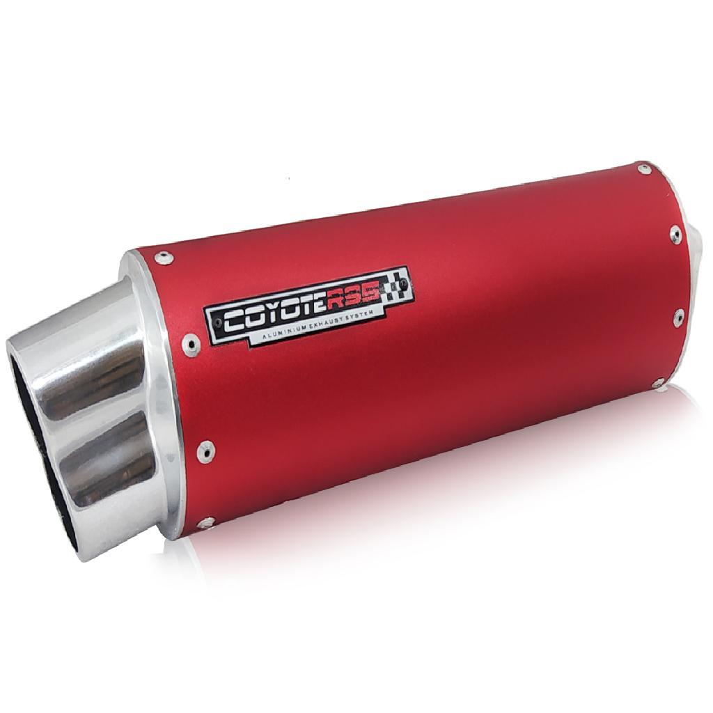 Escape / Ponteira Coyote RS5 Boca 8 em Alumínio Oval - CB 300 R - Honda - Vermelho - Mostruário