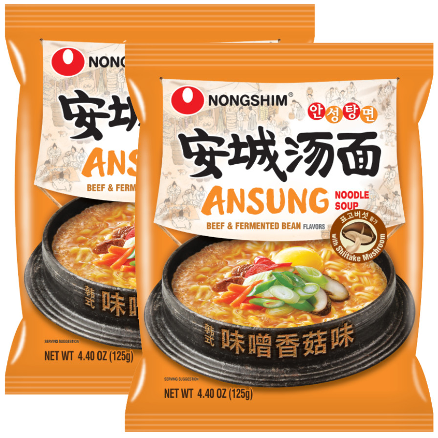 Kit 2 Lamen Coreano Ansungtangmyun Nongshim 125g