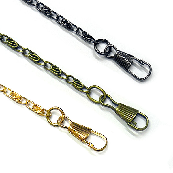 Corrente Metal 1,2 metros com Mosquetão Alça Ombro Bolsa Artesanato Ateliê Crossbody Acessórios DIY