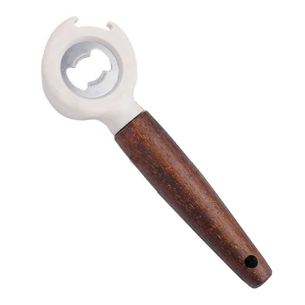 ABRIDOR DE LATA GARRAFA EM INOX E MADEIRA PARAMOUNT 16CM