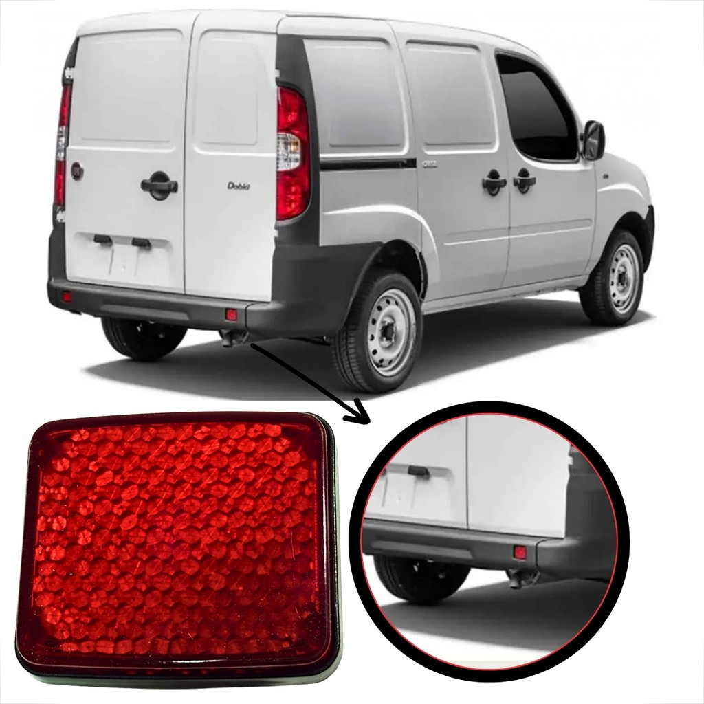 REFLETOR OLHO DE GATO FIAT DOBLO 2014 A 2015 DOBLO CARGO 2010 A 2014