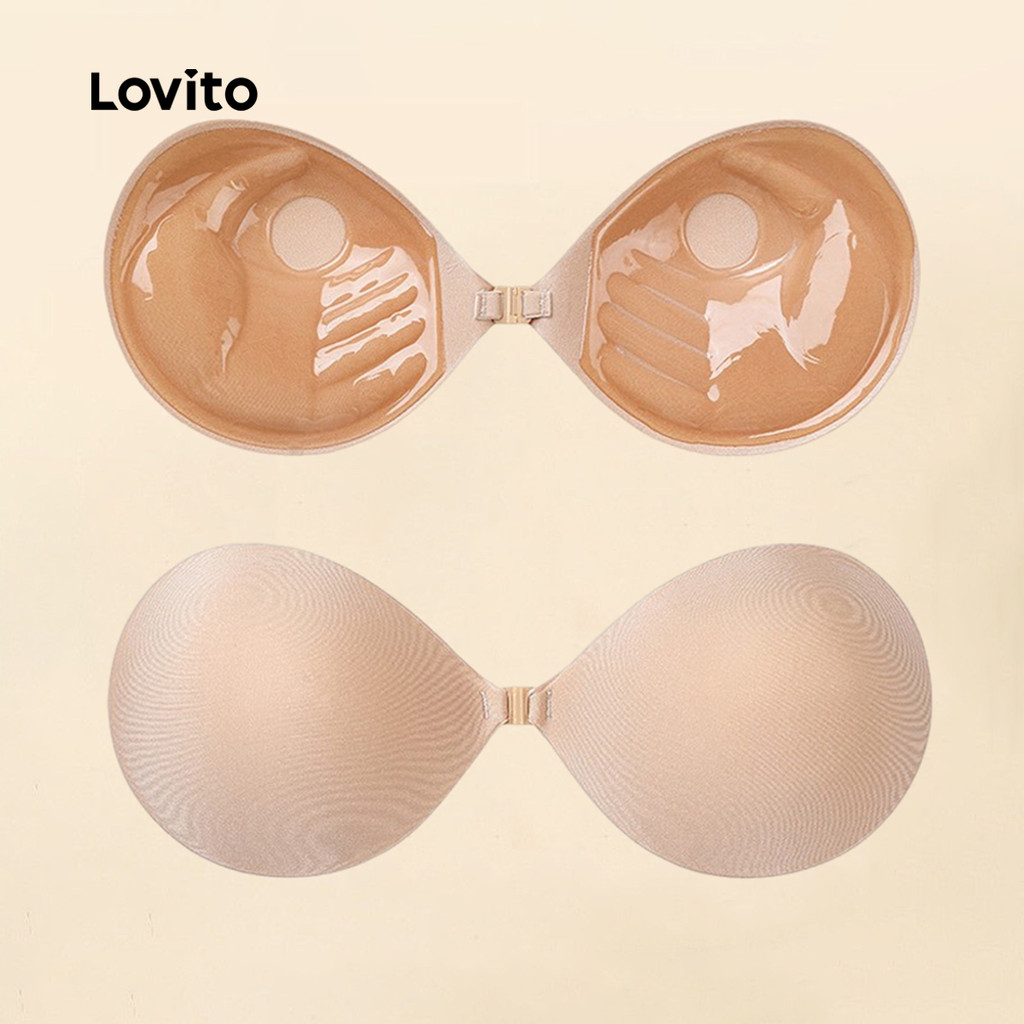 Lovito Sutiã Sem Costura Anti-escorregadio para Todas As Estações para mulheres LCS25A181 em Oferta na Shopee