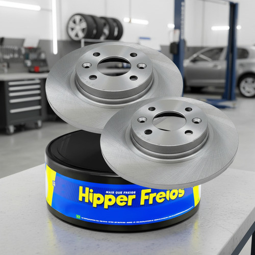 Par De Disco De Freio Dianteiro Solido Logan Sandero Clio em Oferta na Shopee
