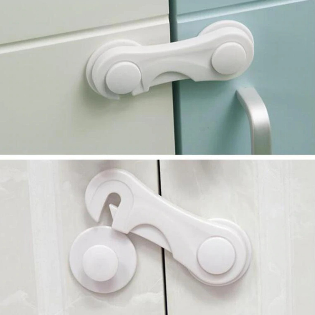 KIT 10 UNIDADES TRAVA GAVETA PORTA ARMARIO SEGURANÇA PROTEÇAO BEBE