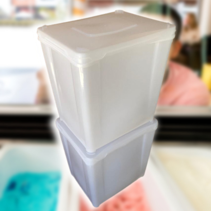 Pote Retangular 10L para Armazenar em Geladeira, Freezer, Expositor - Kit 06 Pçs