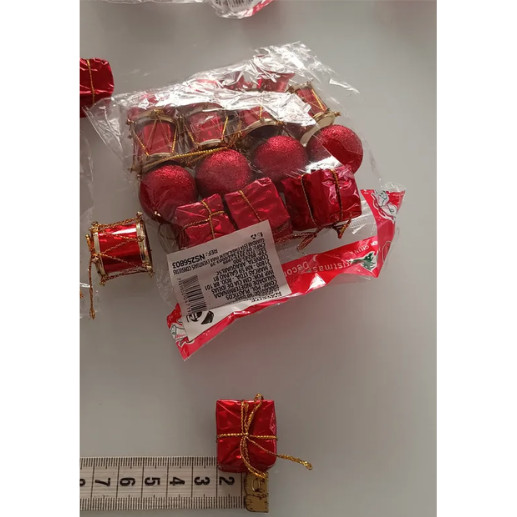 Conjunto Decorativo Natalino - 12 Peças