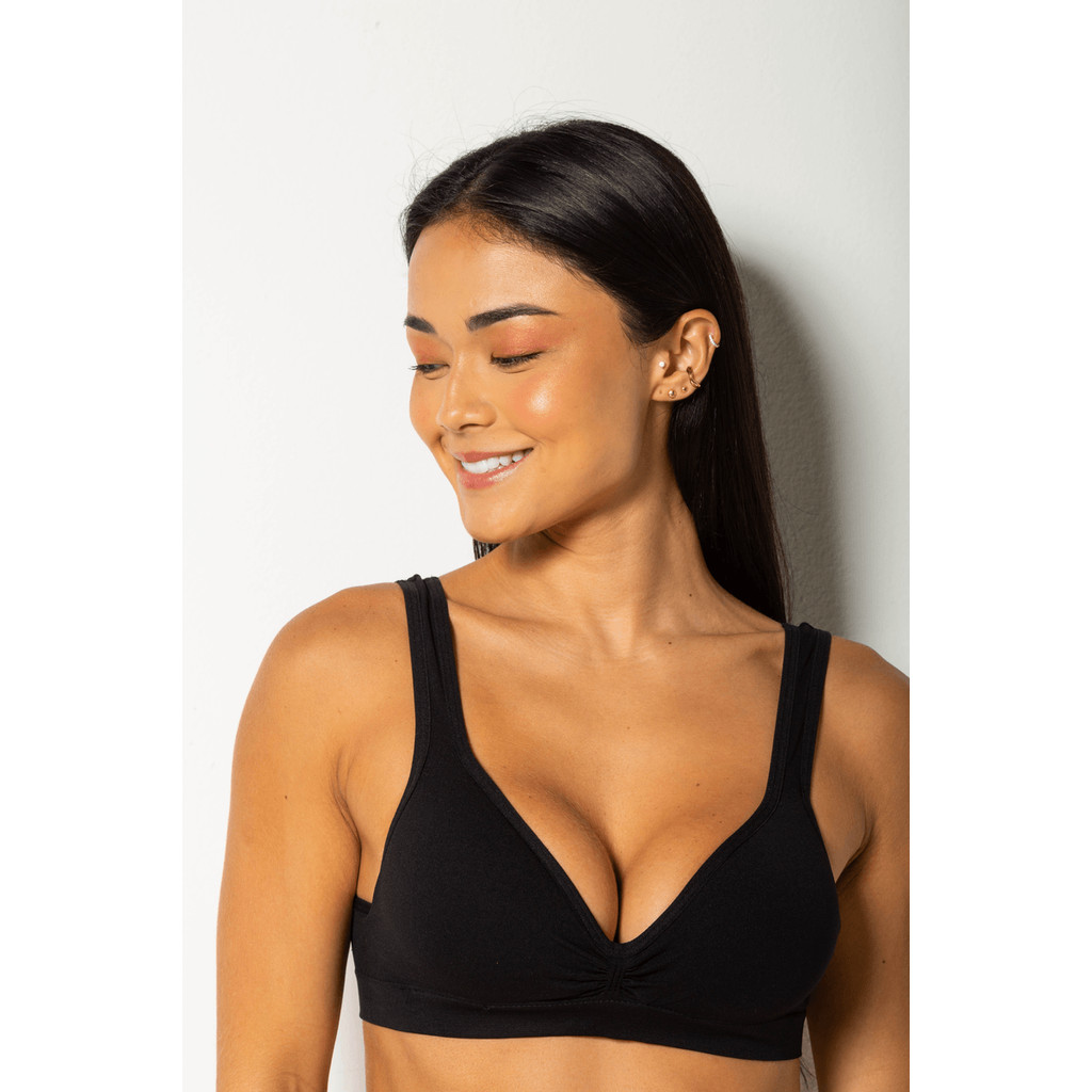 Sutiã com Bojo Reforçado Sem Costura e Sem Aro Adulto Top Shirt Trifil Modelador Enchimento em Oferta na Shopee