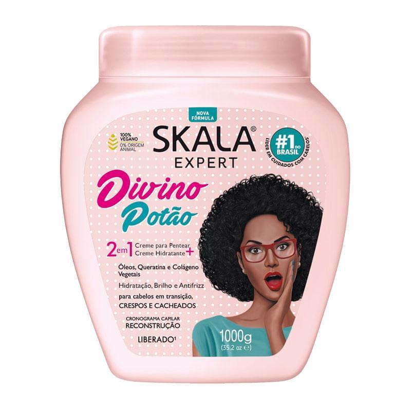Creme para Pentear + Creme Hidratante Skala Expert Divino Potão 1kg em Oferta na Shopee