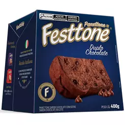Panettone Duplo Chocolate 400g - Festtone