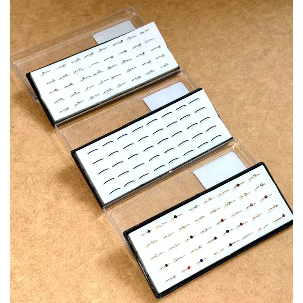 Piercing Falso de Nariz com Strass - 40 Peças de Argola, Caixa Completa em Oferta na Shopee