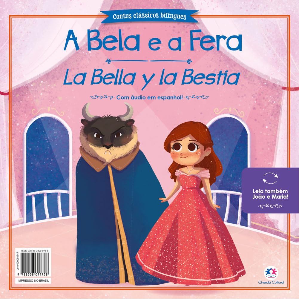 A Bela e a Fera e João e Maria | Contos Clássicos BILÍNGUES | Áudio em ESPANHOL