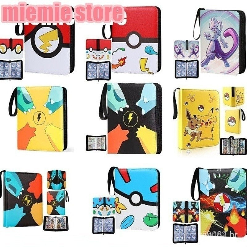 Álbum de Cartas de Anime Pikachu, Novo, 400 Cartas de Jogo, Coleção Vmax Gx Ex, Pasta de Coleção, Presente para Crianças