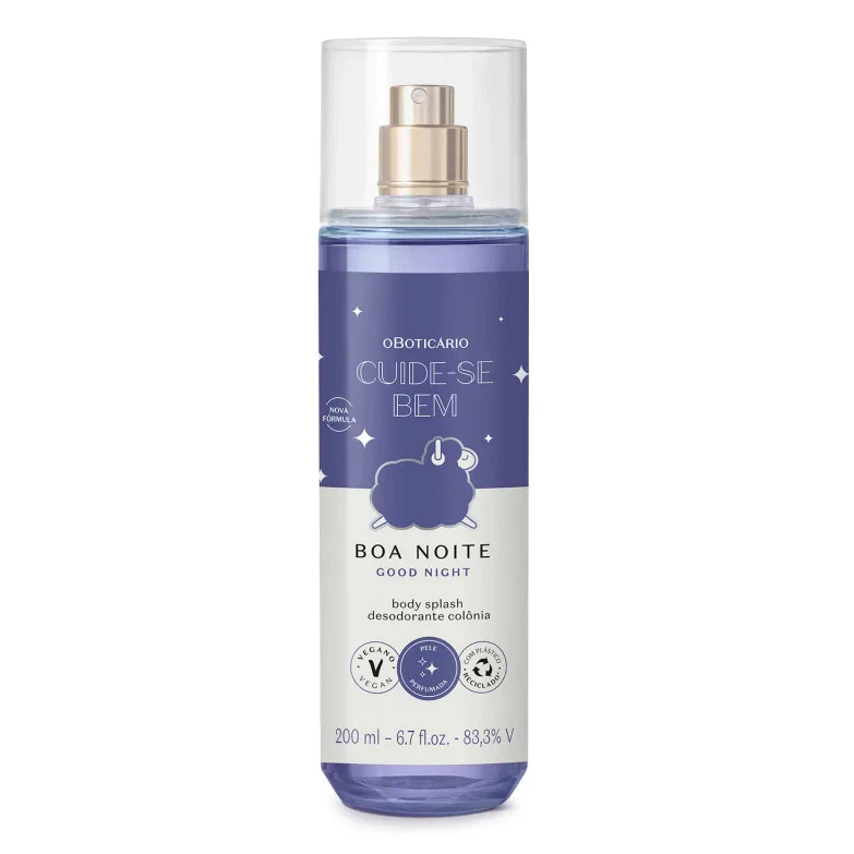 Body Splash Colônia Cuide-se Bem Boa Noite 200ml - O Boticário