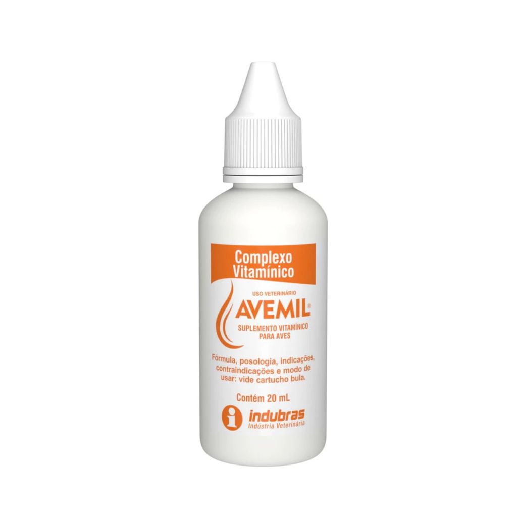Detalhes do Avemil Complexo Vitamínico 20ml Suplemento Para Pássaros