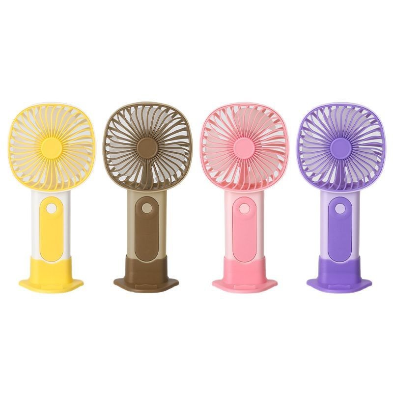 Mini Ventilador Portátil Mão/Mesa Recarregável USB com Adesivo e Suporte novo geracao