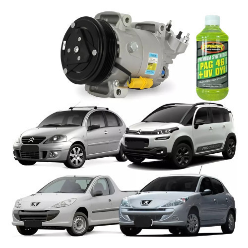Compressor Ar Peugeot 207 1.4/1.6 09 A 2012 Delphi + Óleo Lacrado em Oferta na Shopee
