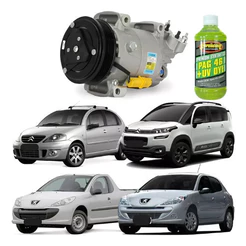 Compressor Ar Peugeot 207 1.4/1.6 09 A 2012 Delphi + Óleo Lacrado