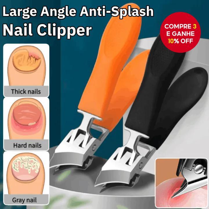 Cortador De Unhas De Grande Ângulo , Anti-Respingos , Grosso , Duro , Aço Inoxidável , Abertura , Encravadas | Natal Que