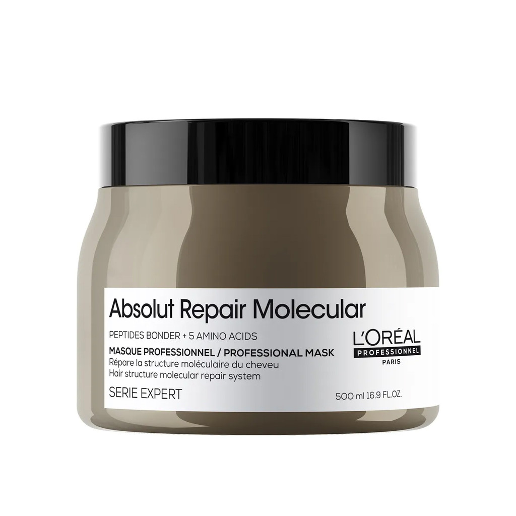 MÁSCARA ABSOLUT REPAIR MOLECULAR LORÉAL PROFESSIONNEL SERIE EXPERT 500G em Oferta na Shopee