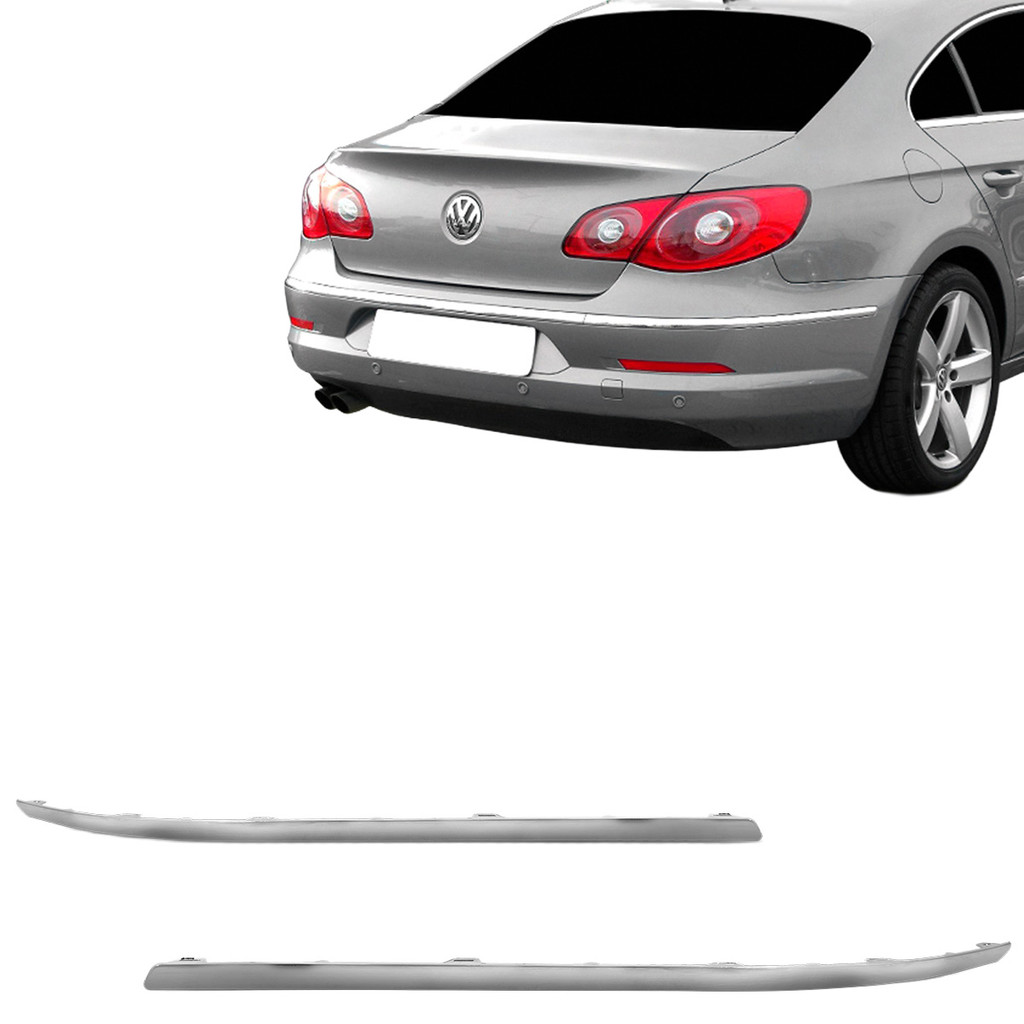 Friso Moldura Parachoque Traseiro Passat Cc 2009 2010 2011 2012 Cromada