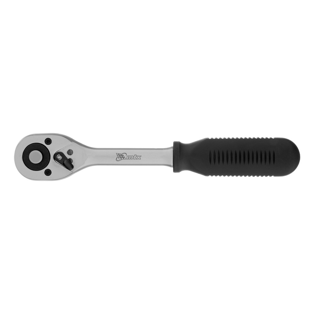 CHAVE CATRACA, REVERSIVEL, PARA SOQUETE, CROMO VANADIO, CROMADA, ENCAIXE 3/8POL., 1PC // MTX
