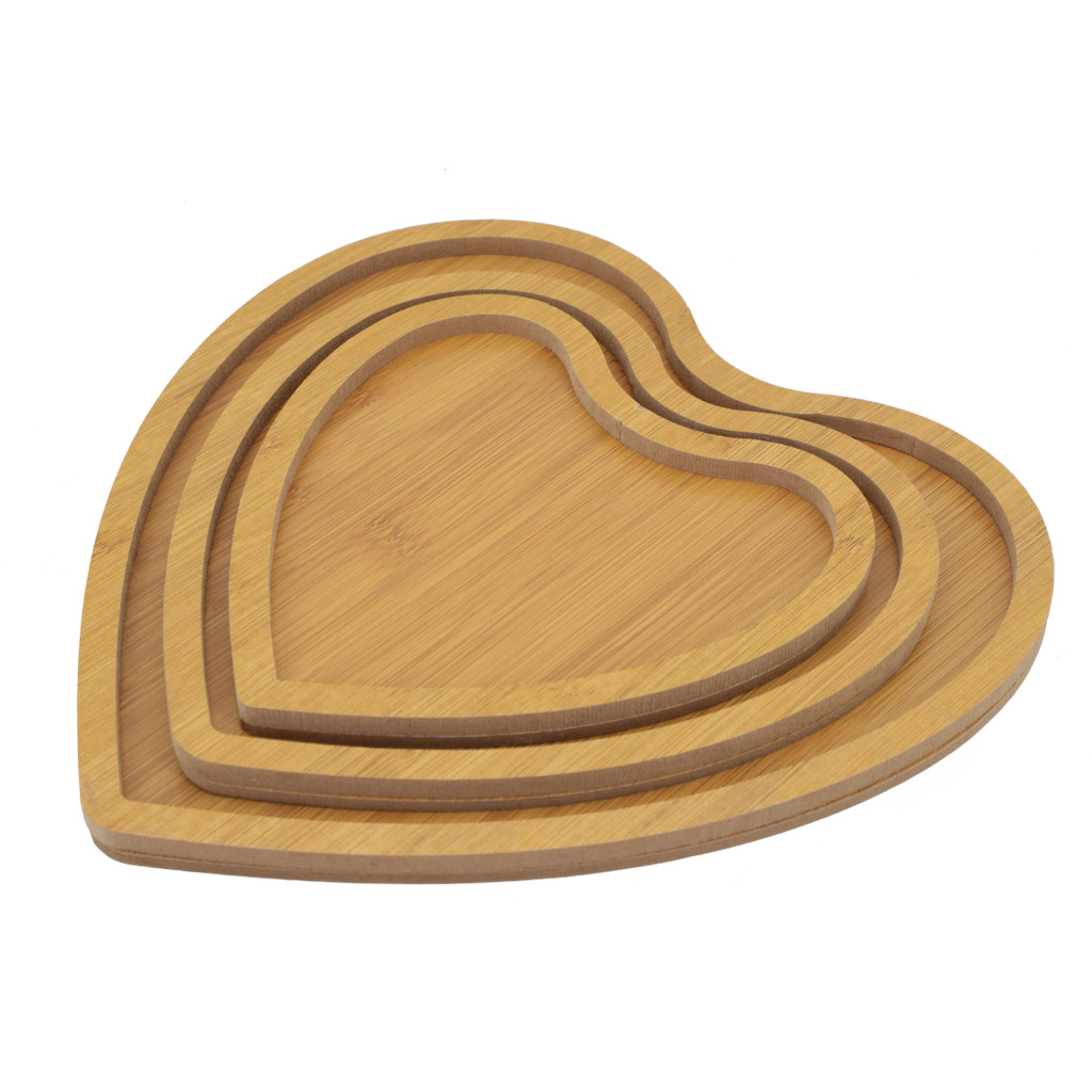 Kit 3 Bandejas de Coração em MDF Decoração Mesa *** QUEIMA DE ESTOQUE*** !!!!!