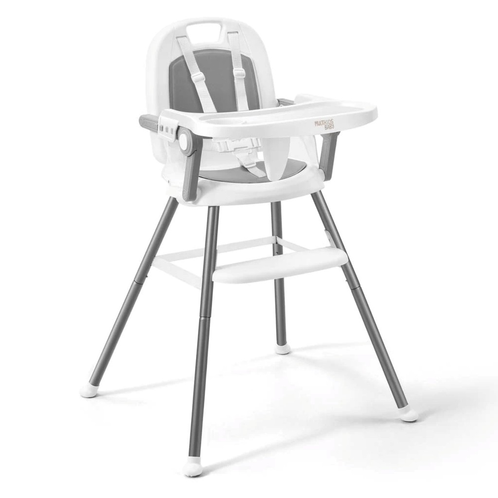 Cadeira de Alimentação Multikids 3 em 1 Berry  - Cinza em Oferta na Shopee