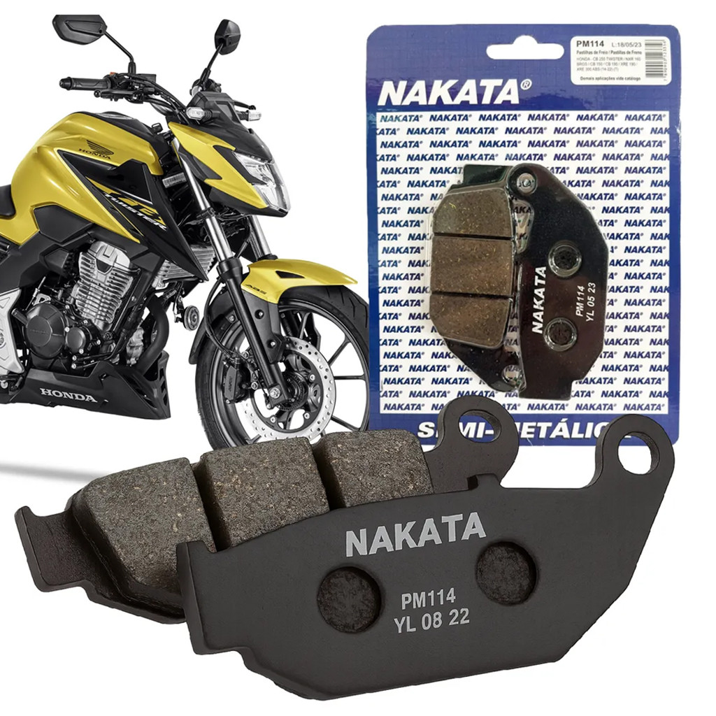 Pastilha De Freio Traseira Cb300f Twister 2024 2025 2026