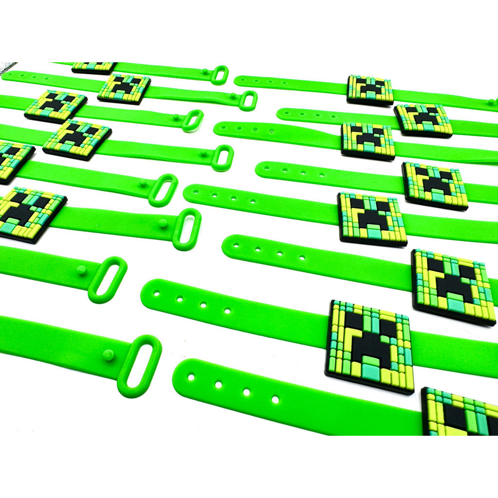 Minecraft Pulseira  10un Lembrancinha Tema Jogo