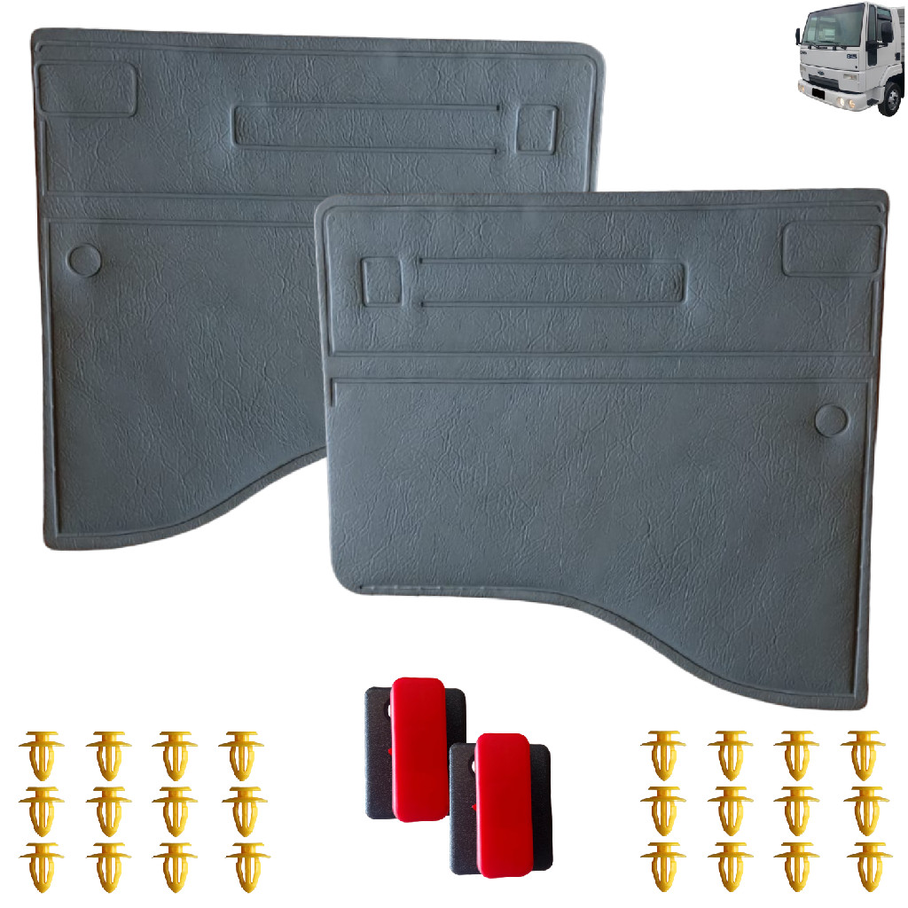KIT PAR FORRO+MAÇANETA+BRAÇO+BOLSA+TRAVA FORD CARGO ANTIGO