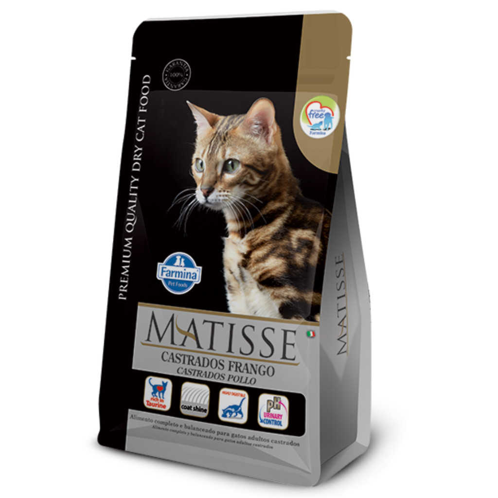 Ração Matisse para Gatos Castrados Sabor Frango 7,5kg