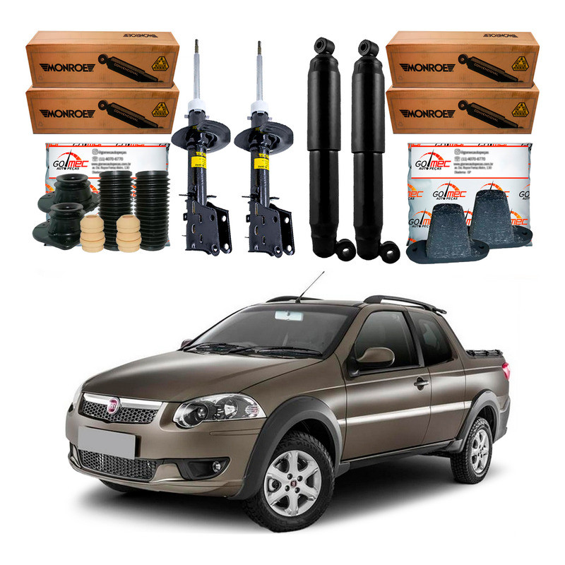 Kit Amortecedor Dianteiro Traseiro Strada 1.6 2013 A 2016 em Oferta na Shopee