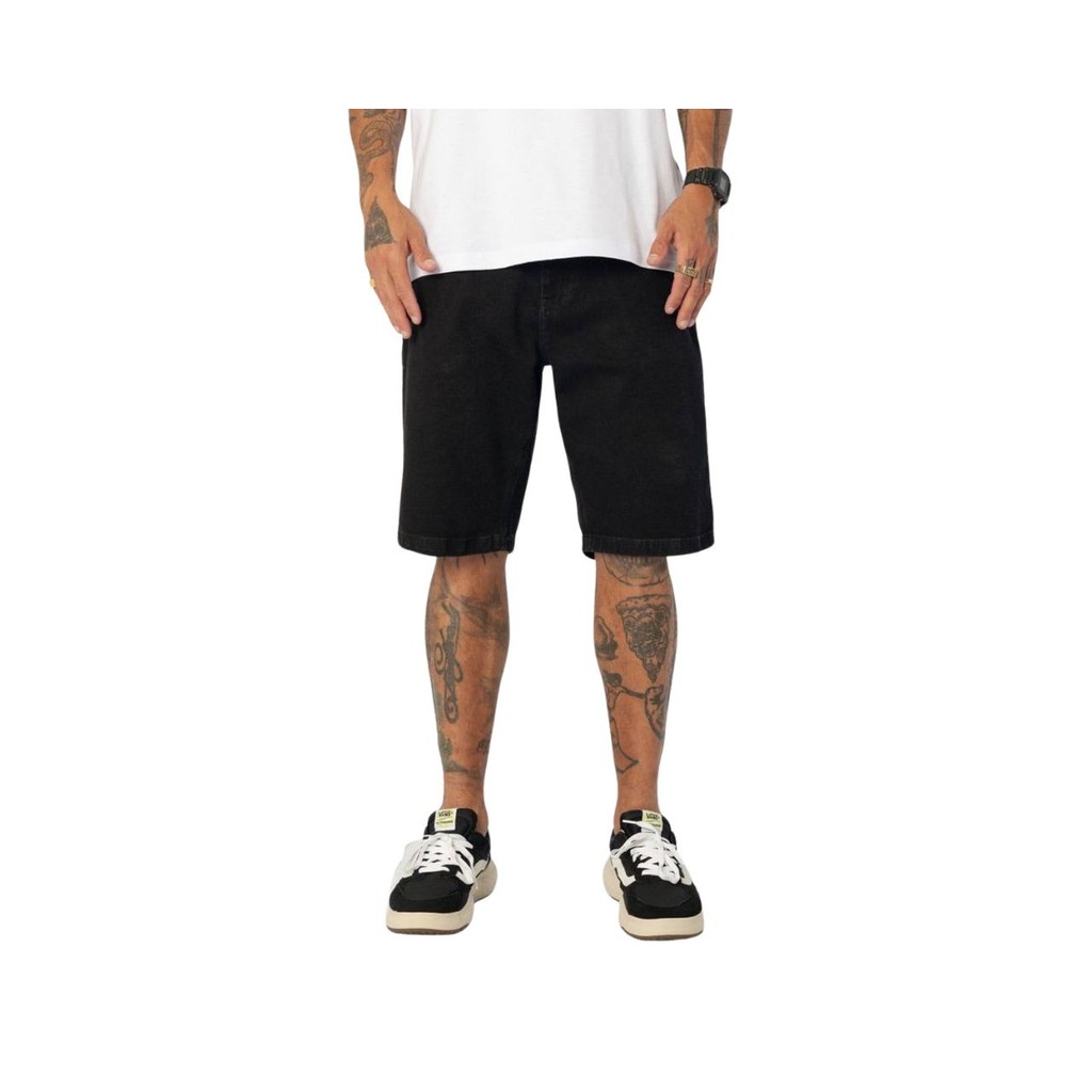 Bermuda Mcd Walk Denim Preto Original Masculino
