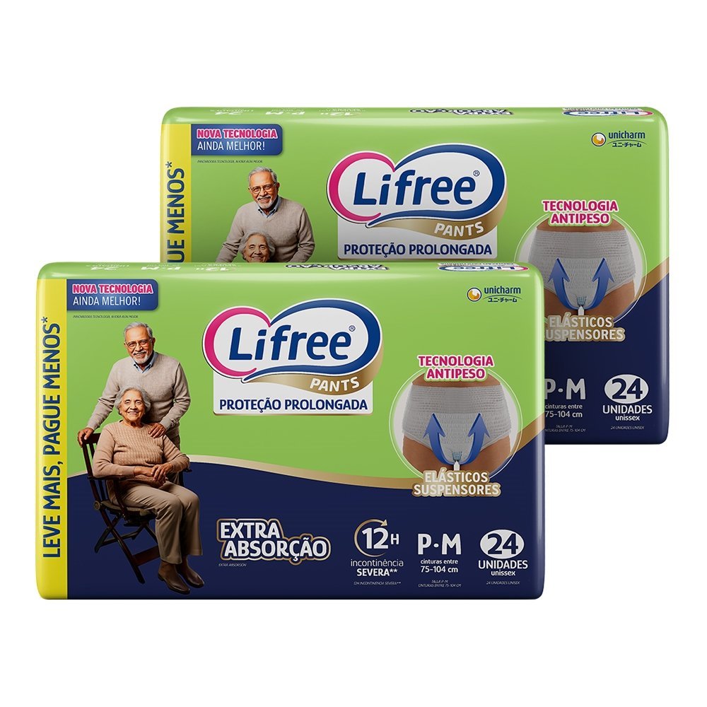 Fralda Descartável Lifree para Adulto Calça Extra Absorção em Oferta na Shopee