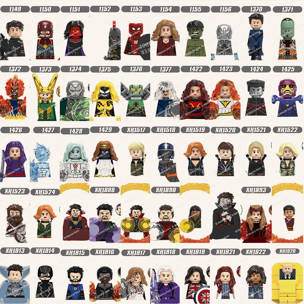 Blocos De Construção Figuras Brinquedo colecao de personagens XH1914 XH1149 XH1427 XH1426
