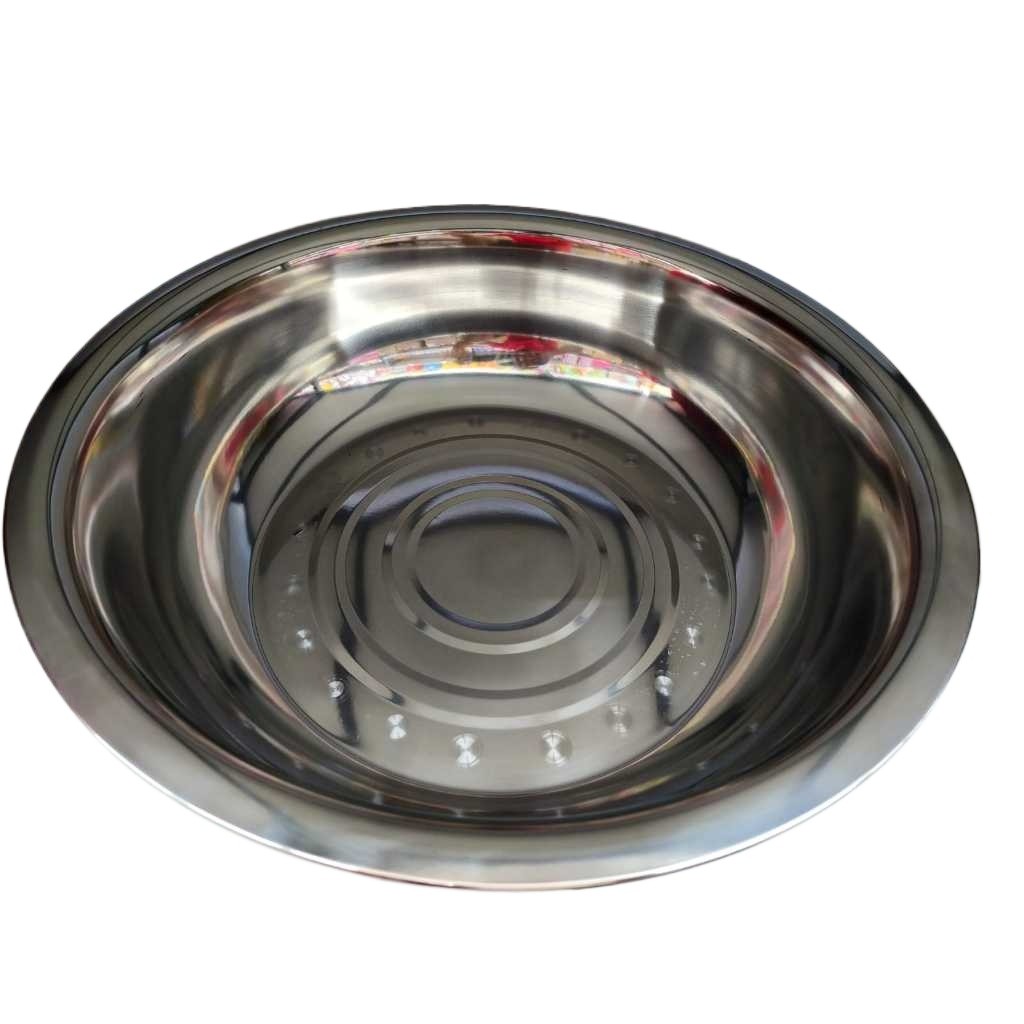 Bacia de Inox GIGANTE N°60 - Capacidade de 25 Litros em Oferta na Shopee