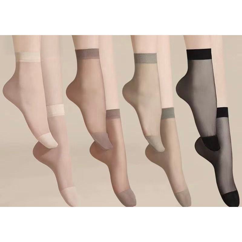 Kit com 10 Pares Meia Fina Social Soquete 3/4 Preta, Bege em Oferta na Shopee