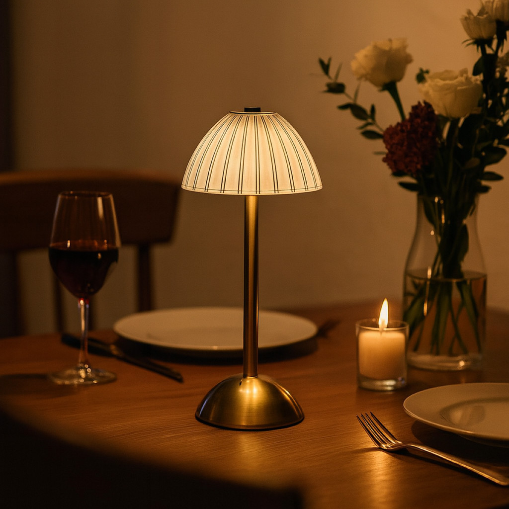 Luminária Abajur de Mesa Saia Seda Ruby Led Toque de Sensor Quarto Sem Fio 3 Cores em Oferta na Shopee