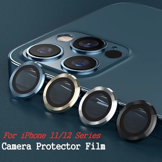 Película Protetora De Lentes Câmera Para iPhone XR / 11 / 12 / 13 / 14 Pro / 14 Pro Max / 15 Pro Max  Protetor Metal ***