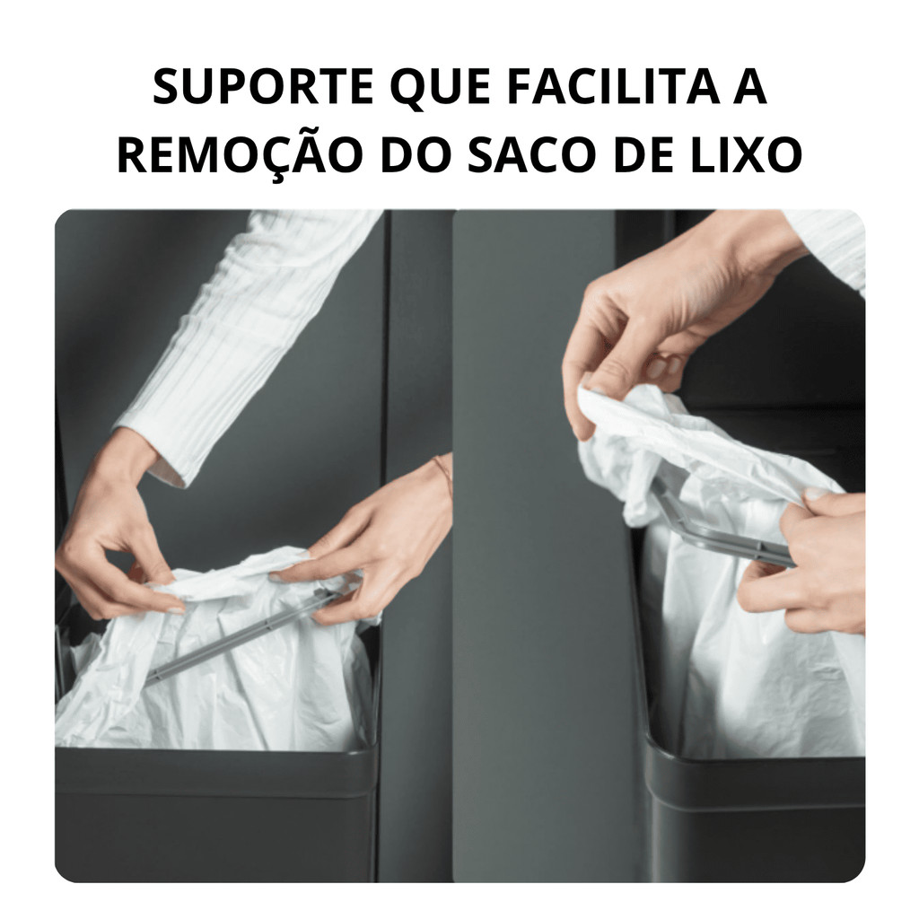 Detalhes do Lixeira Com Pedal e Tampa 30 Litros Cesto de Lixo Cozinha Banheiro Trium Ou