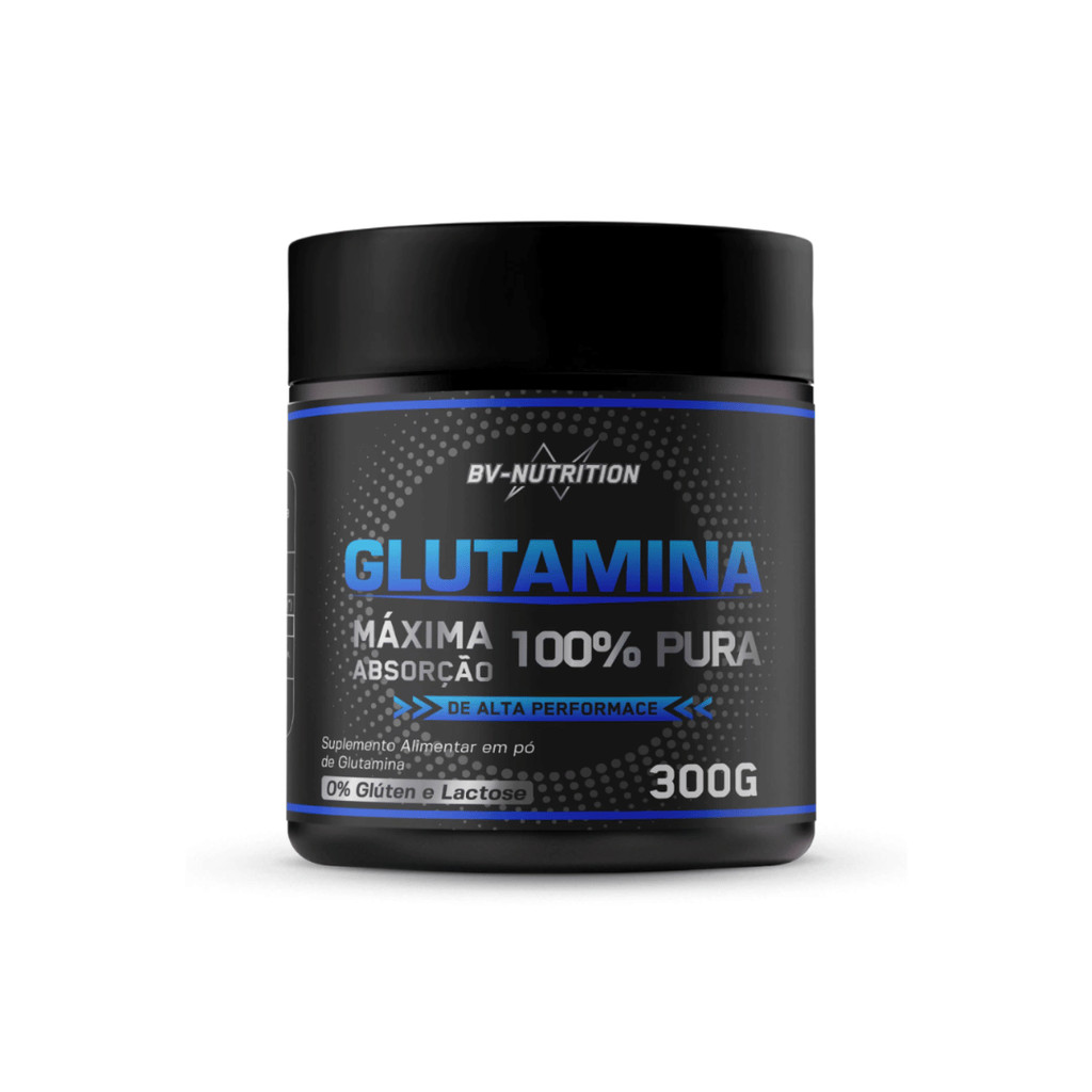 Glutamina 100% Pura, 300g, Alta Performace - BV Nutrition