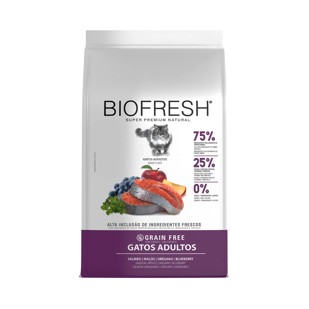 Ração Biofresh Para Gatos Adulto Sabor Salmão 1,5kg