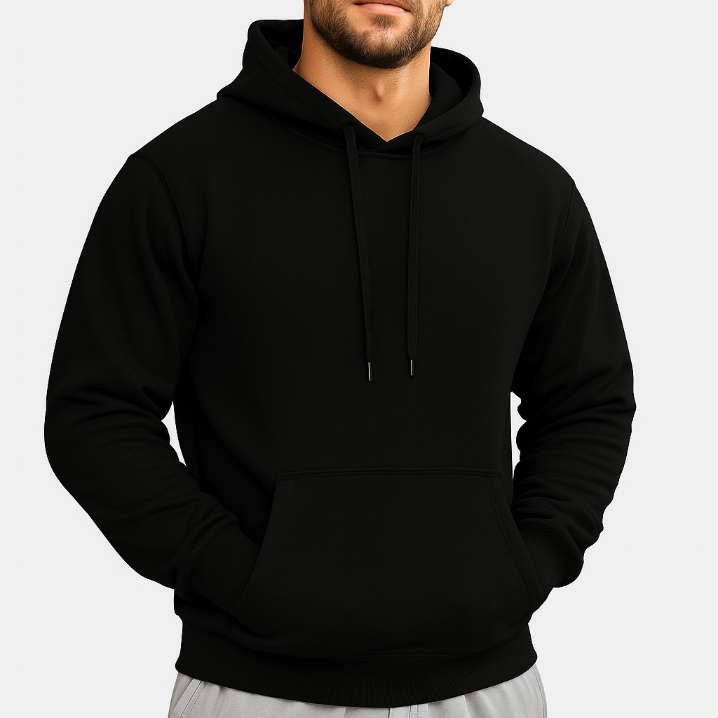 Moletom Canguru Unissex Casaco Liso Premium com Capuz e Cordão Blusa de Frio Quentinha Básica Inverno Entrega Rapida