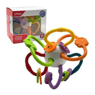 Brinquedo Infantil Mordedor Chocalho Frutinha Divertido Zippy Toys - 10394 em Oferta na Shopee