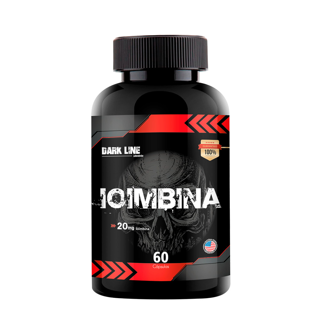 Ioinbina 20mg 60 Caps Dark Line Laboratories em Oferta na Shopee